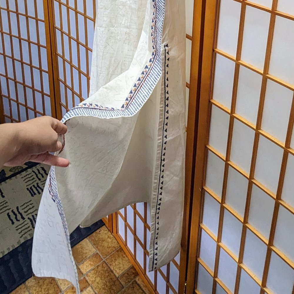 CHAHEK of India- Hand Batiked Full-Length Tunic - Picture 6 of 16